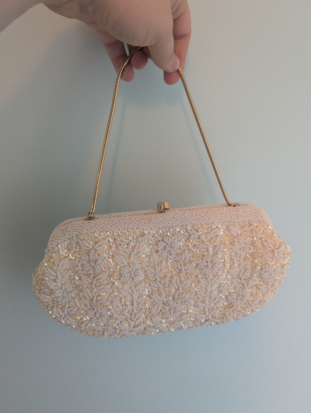 Beautiful Beaded Clutch/Wristlet Evening Bag